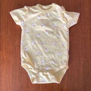 😊FREE😊 Monkey Bars Floral Yellow Kids One Piece size 6-9m